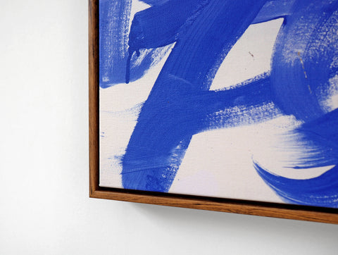 the detail of an abstract canvas art