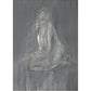 Abstract black and white painting of a draped figure Still 2 – Serene Abstract Canvas Print | Premium Luxury Wall Art | Brume Art