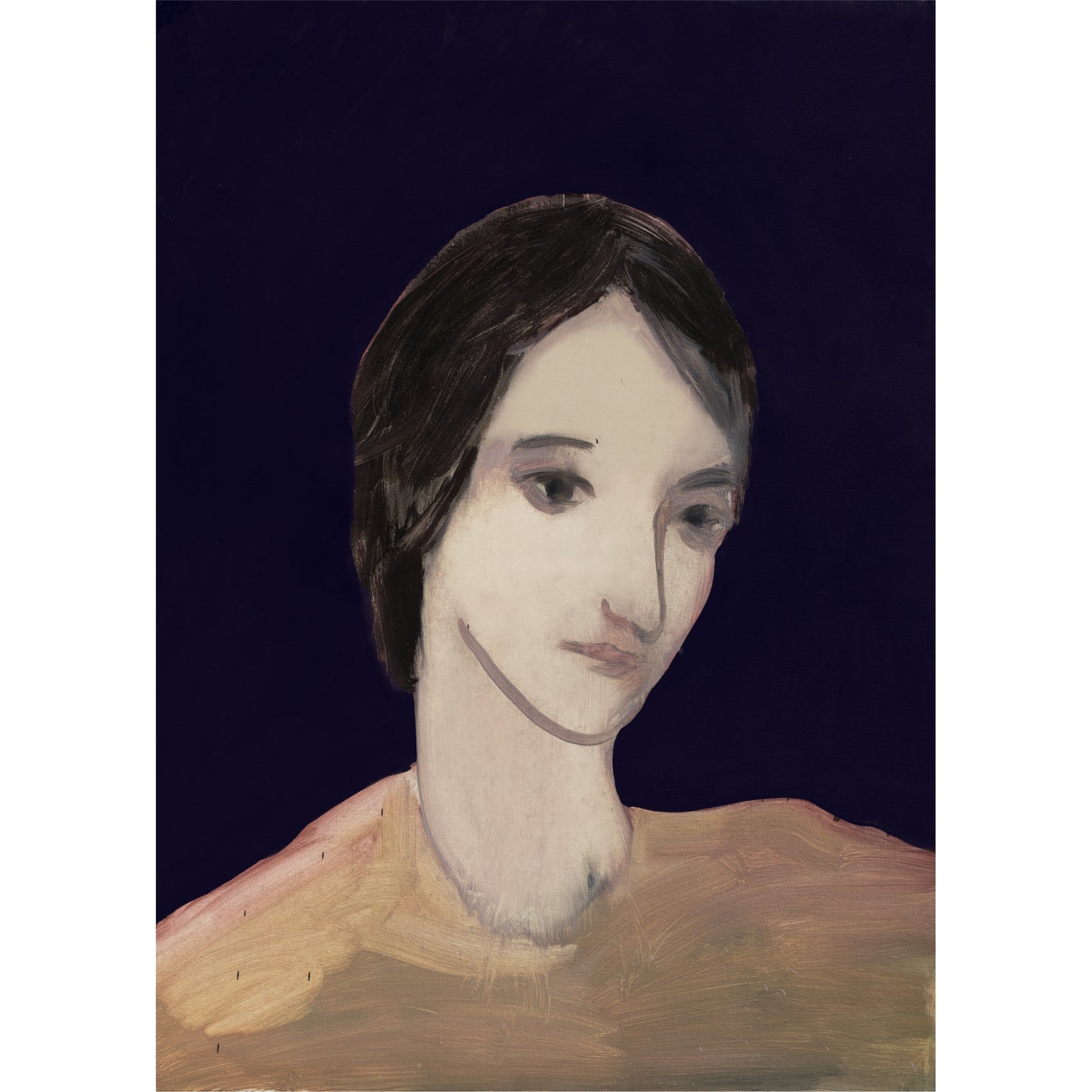 Artistic depiction of a person with a dark background lady boss – Figurative Canvas Print | Modern Luxury Wall Art | Brume Art