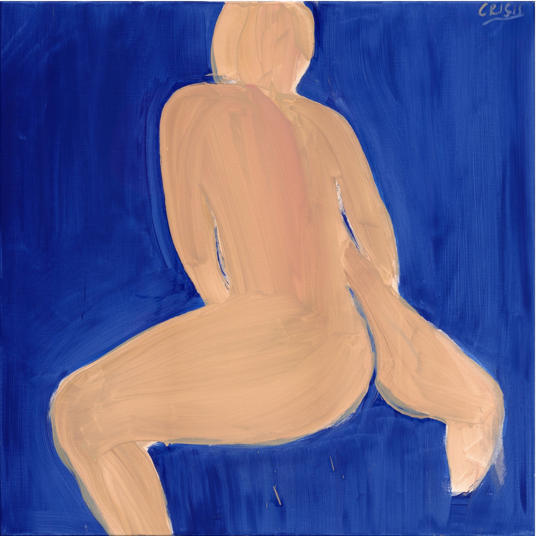 Figure in blue – Figurative Abstract Canvas | Premium Wall Art | Brume Art