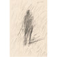 Abstract black ink drawing on beige paper. Silhouette Sketch – Figurative Sketch Canvas Print | Luxury Wall Art | Brume Art