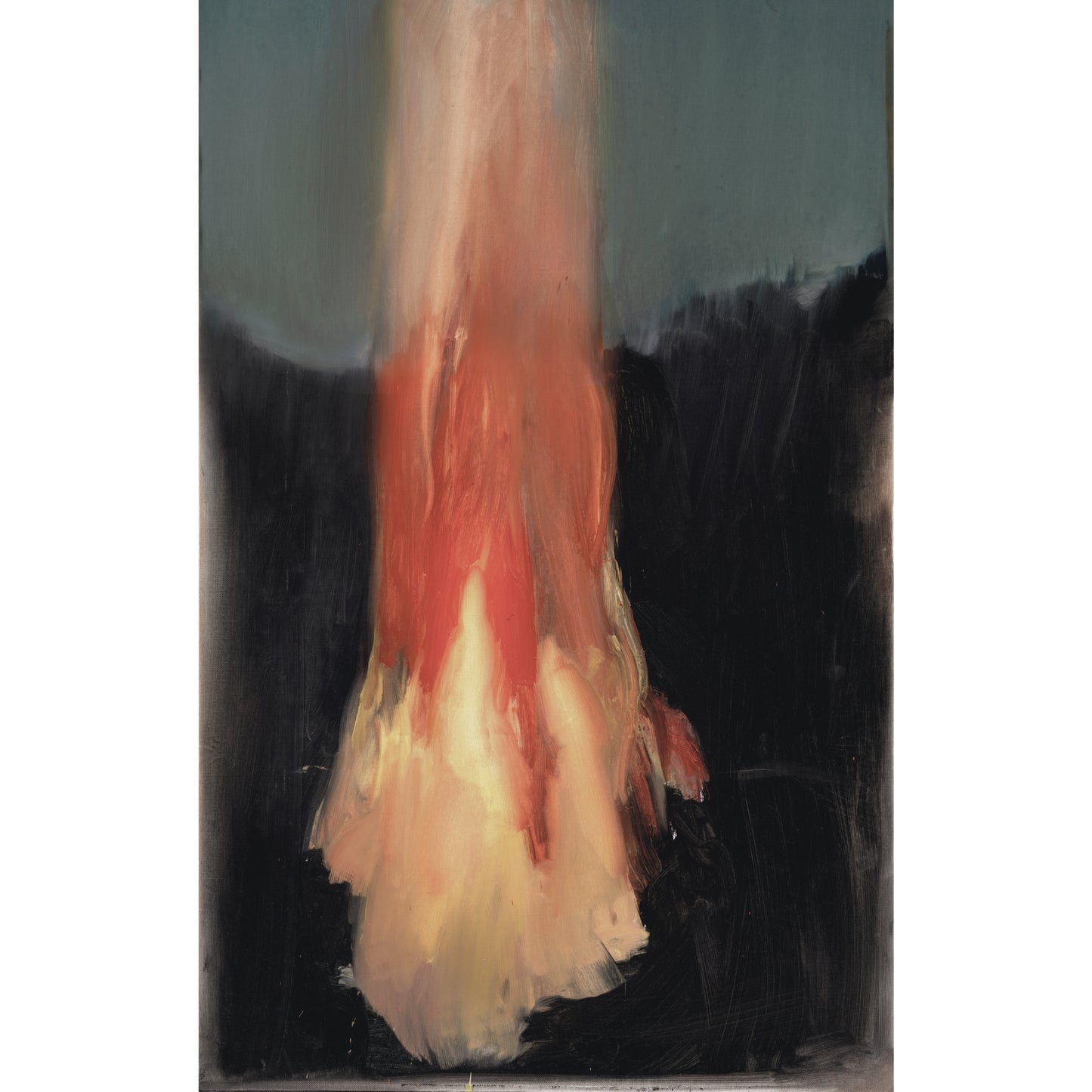 Close-up of a horse's hoof with a dark background Flame – Expressive Abstract Canvas Art | Large Luxury Wall Print | Brume Art