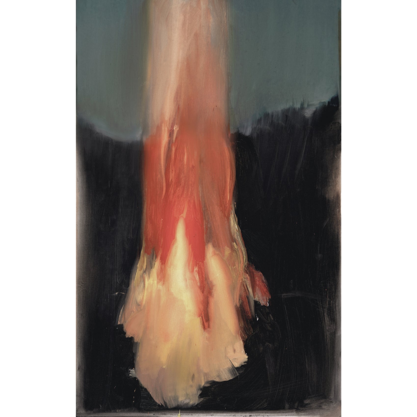 Close-up of a horse's hoof with a dark background Flame – Expressive Abstract Canvas Art | Large Luxury Wall Print | Brume Art