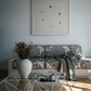 Living room with a sofa, coffee table, and wall art Birds – Nature Canvas Wall Art | Large Luxury Print | Brume Art