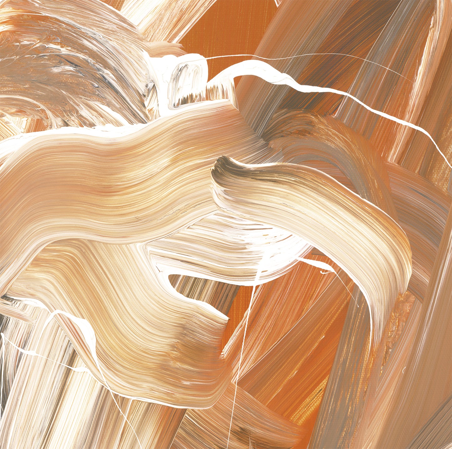 Abstract art with wavy brush strokes in beige and brown tones Noise 4 – Textured Abstract Canvas Art | Premium Luxury Wall Decor | Brume Art | Luxury Wall Decor | Large Canvas Wall Art | Oversized Wall Hanging-Brume art