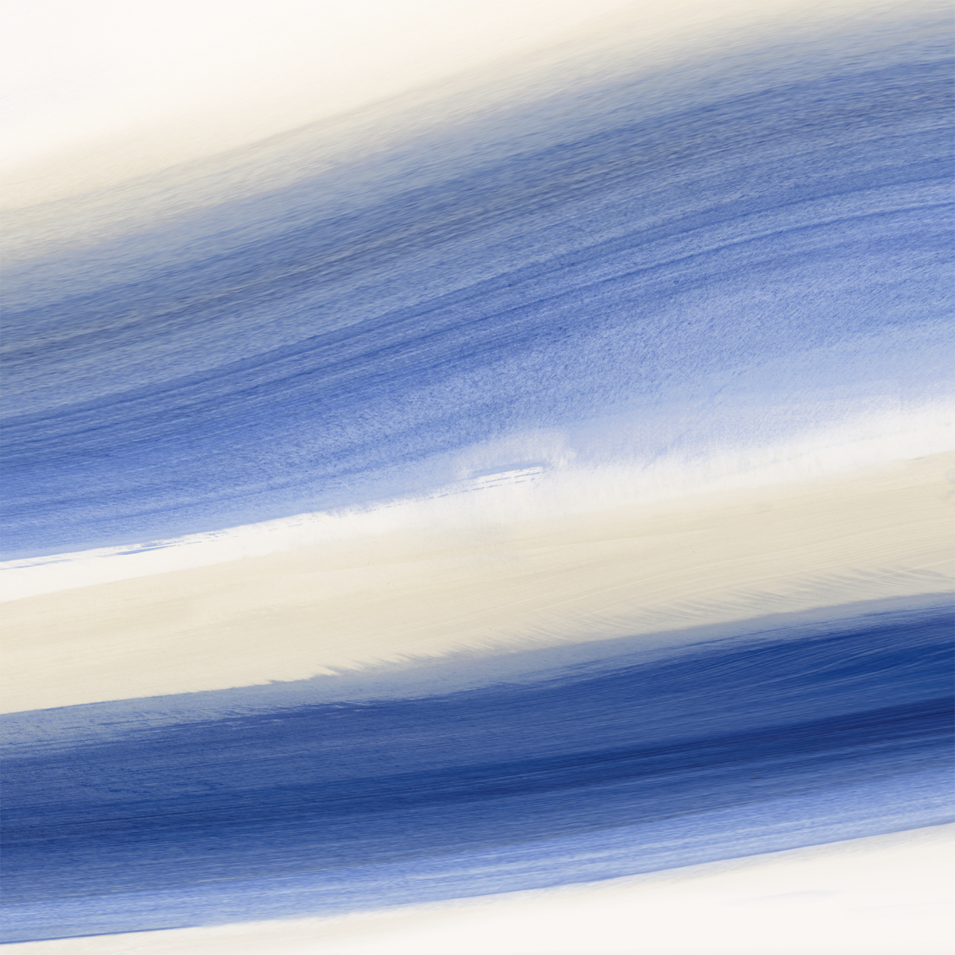 Abstract art with blue and white brush strokes Blue Stripes – Abstract Diptych Canvas Art | Large Luxury Wall Print | Brume Art