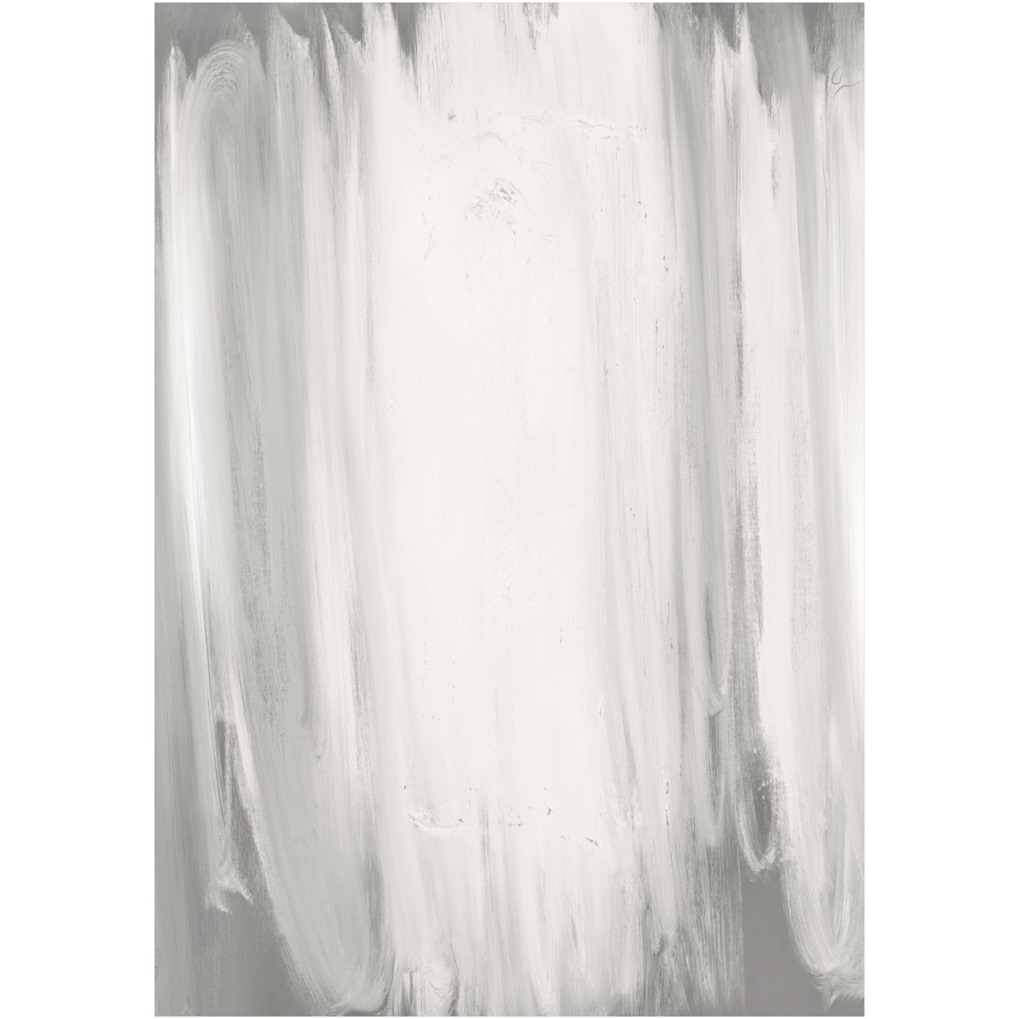 Abstract art with white and gray brush strokes on a white background  fade 4– Bold Abstract Canvas Print | Large Luxury Wall Art | Brume Art