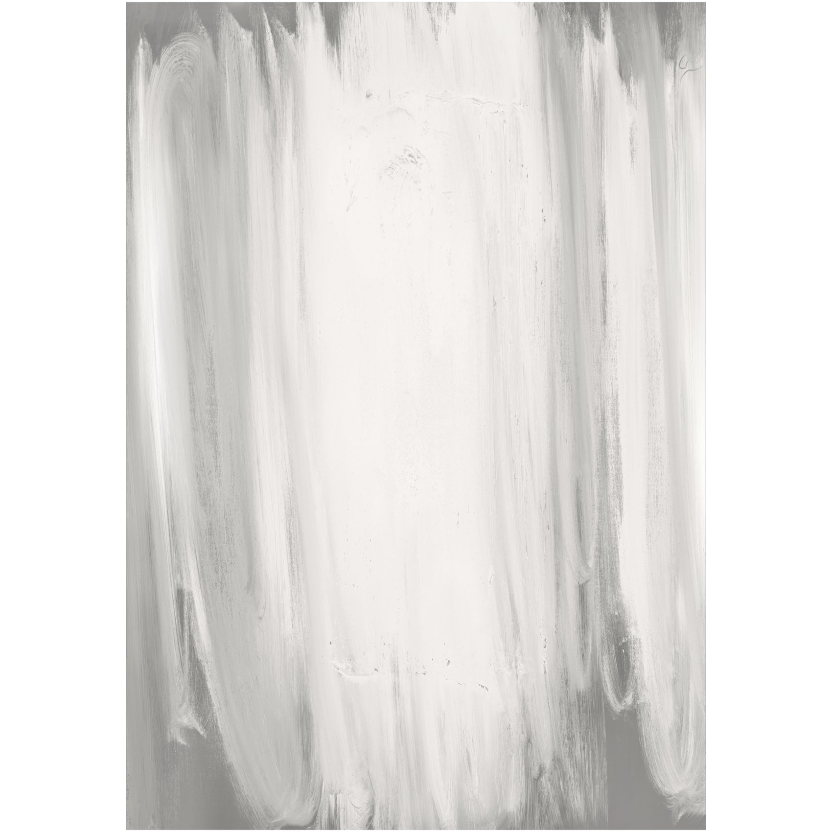 Abstract art with white and gray brush strokes on a white background  fade 4– Bold Abstract Canvas Print | Large Luxury Wall Art | Brume Art