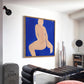 Figure in blue – Figurative Abstract Canvas | Premium Wall Art | Brume Art | Luxury Wall Decor | Large Canvas Wall Art | Oversized Wall Hanging-Brume art