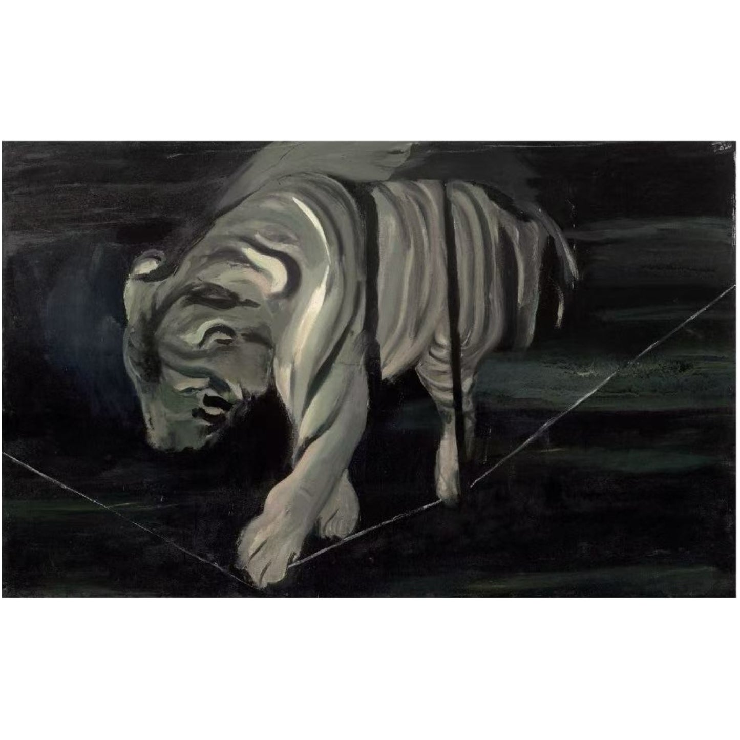 Tiger 2 – Contemporary Animal Canvas Art | Luxury Wall Decor | Brume Art | Luxury Wall Decor | Large Canvas Wall Art | Oversized Wall Hanging-Brume art