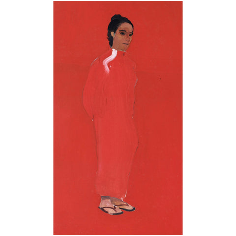 the woman in red