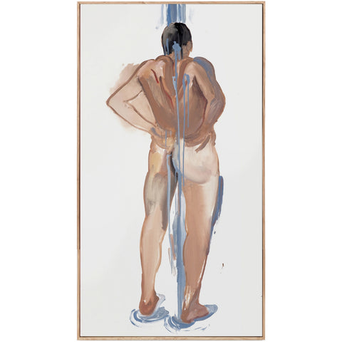 man bathing