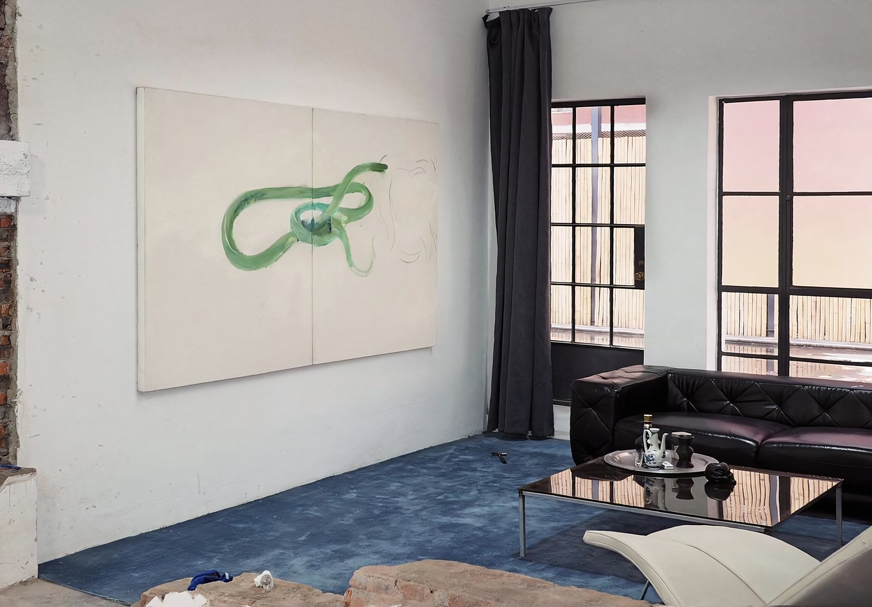 Green Snake – Nature Canvas Wall Art | Large Luxury Print | Brume Art | Luxury Wall Decor | Large Canvas Wall Art | Oversized Wall Hanging-Brume art 