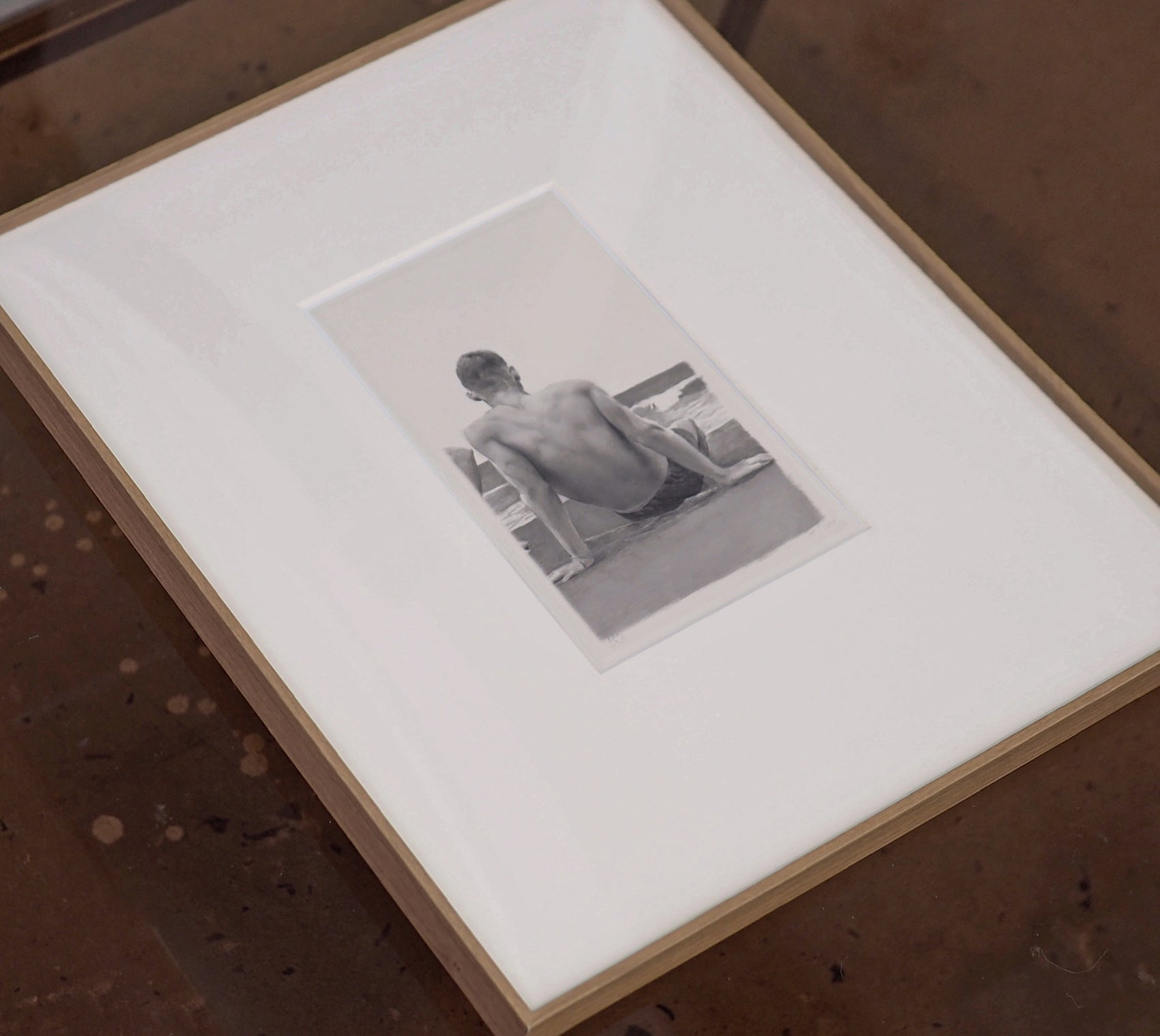 Seaside retreat Contemporary Sketch Canvas Art | Luxury Wall Decor | Brume Art|| Luxury Wall Decor | Large Canvas Wall Art | Oversized Wall Hanging-Brume art