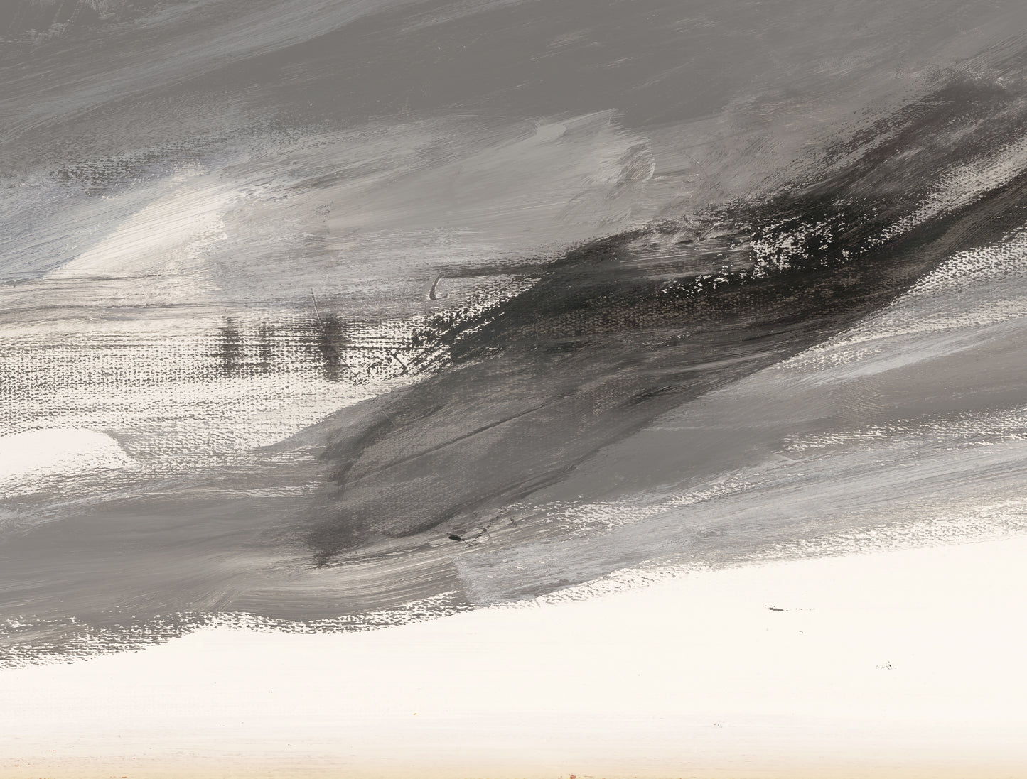 Abstract art with brush strokes in black and gray on a textured surface Fade 3 – Minimalist Abstract Canvas Art | Large Luxury Wall Print | Brume Art | Luxury Wall Decor | Large Canvas Wall Art | Oversized Wall Hanging-Brume art