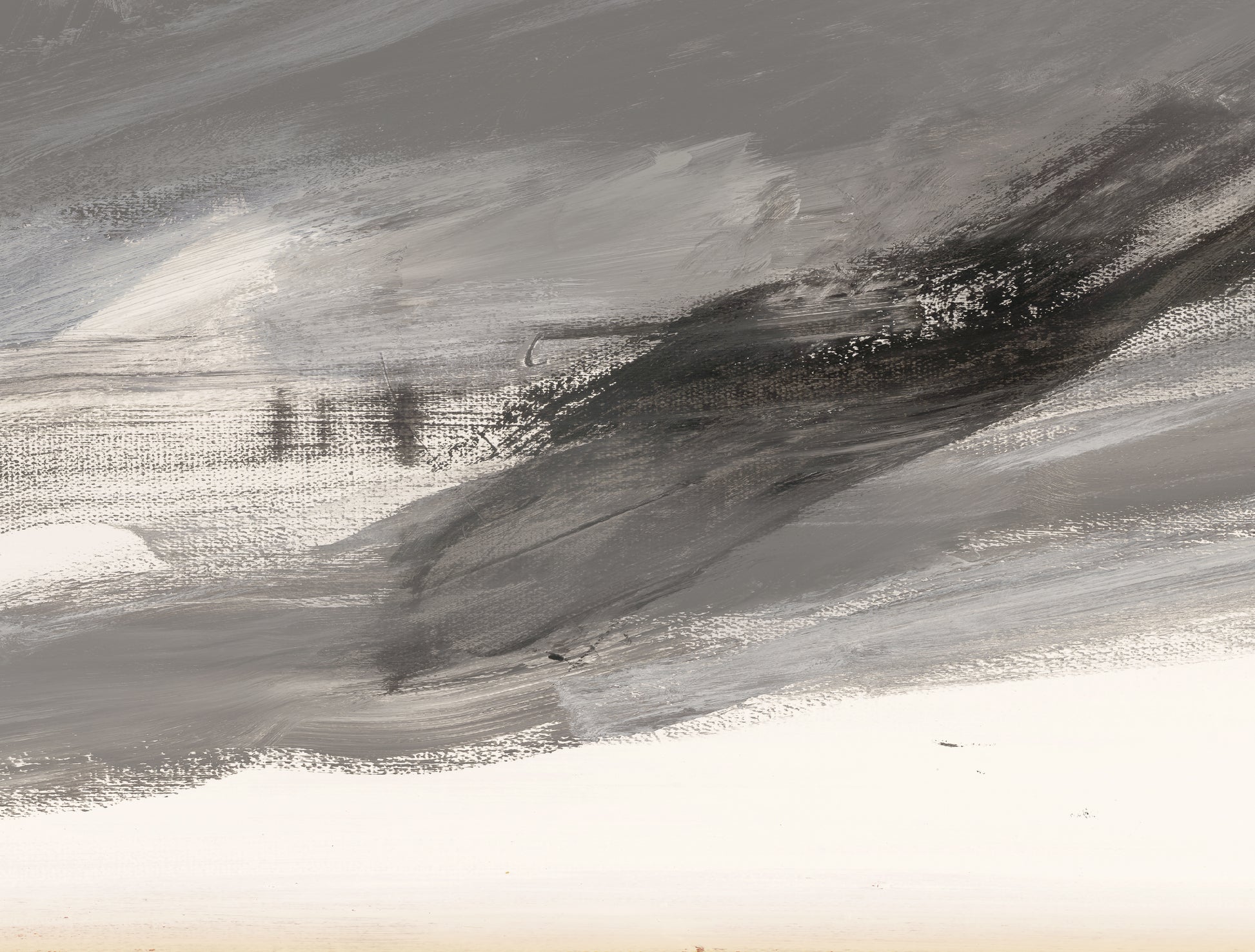 Abstract art with brush strokes in black and gray on a textured surface Fade 3 – Minimalist Abstract Canvas Art | Large Luxury Wall Print | Brume Art | Luxury Wall Decor | Large Canvas Wall Art | Oversized Wall Hanging-Brume art