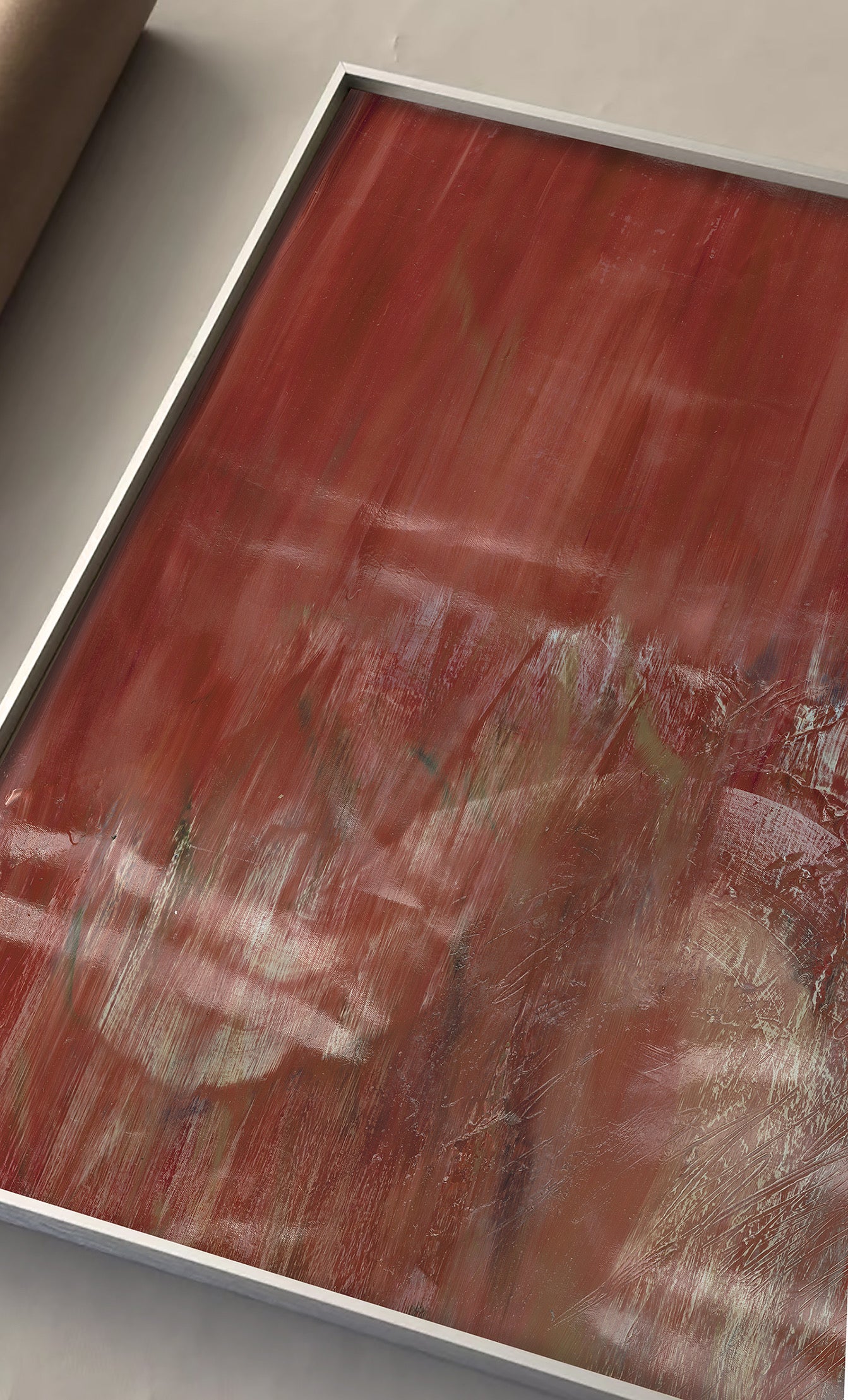 Field red – Bold Abstract Canvas Print | Large Luxury Wall Art | Brume Art | Luxury Wall Decor | Large Canvas Wall Art | Oversized Wall Hanging-Brume art