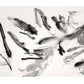 Abstract black and white painting on a textured surface Ink 2 – Abstract Ink Canvas Wall Art | Oversized Luxury Print | Brume Art