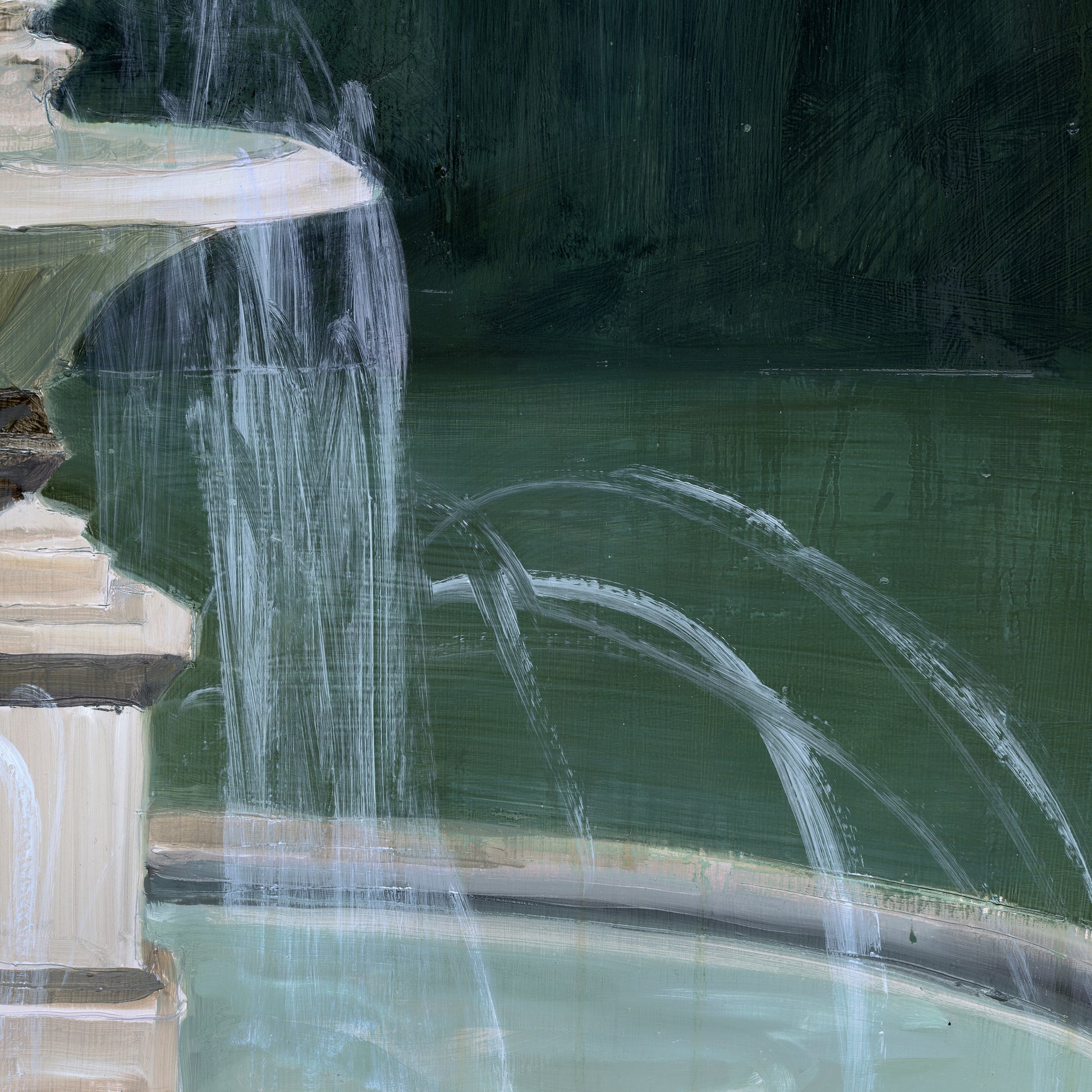 Fountain with water flowing into a pool The Fountain – Abstract Canvas Wall Art | Large Luxury Print | Brume Art| Luxury Wall Decor | Large Canvas Wall Art | Oversized Wall Hanging-Brume art