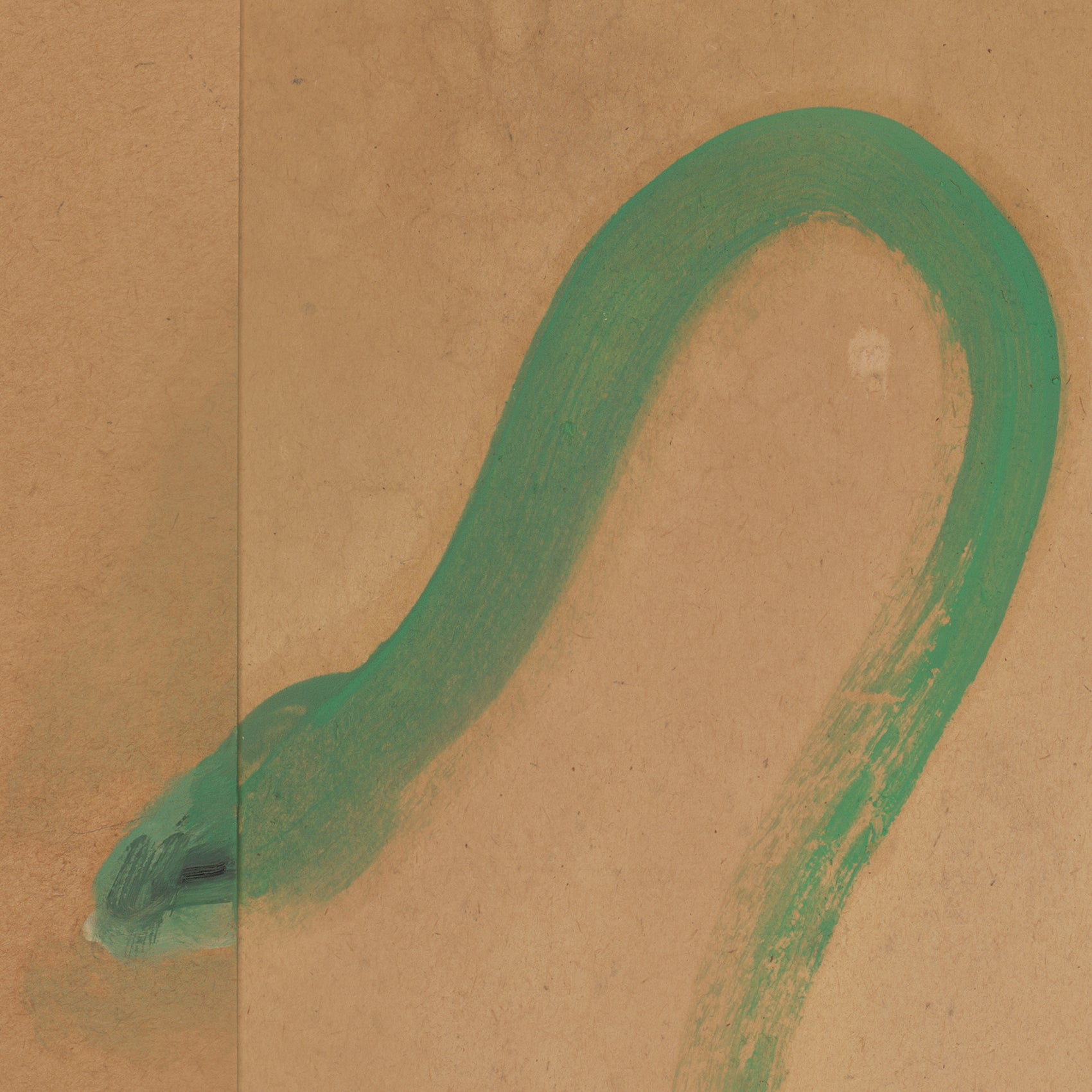 Green snake on a brown background Green Snake 2 – Nature Canvas Wall Art | Premium Luxury Print | Brume Art