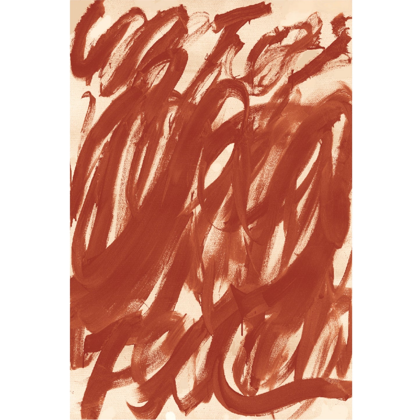 Abstract brown brush strokes on a beige background Noise 6 – Textured Abstract Canvas Art | Premium Luxury Wall Decor | Brume Art