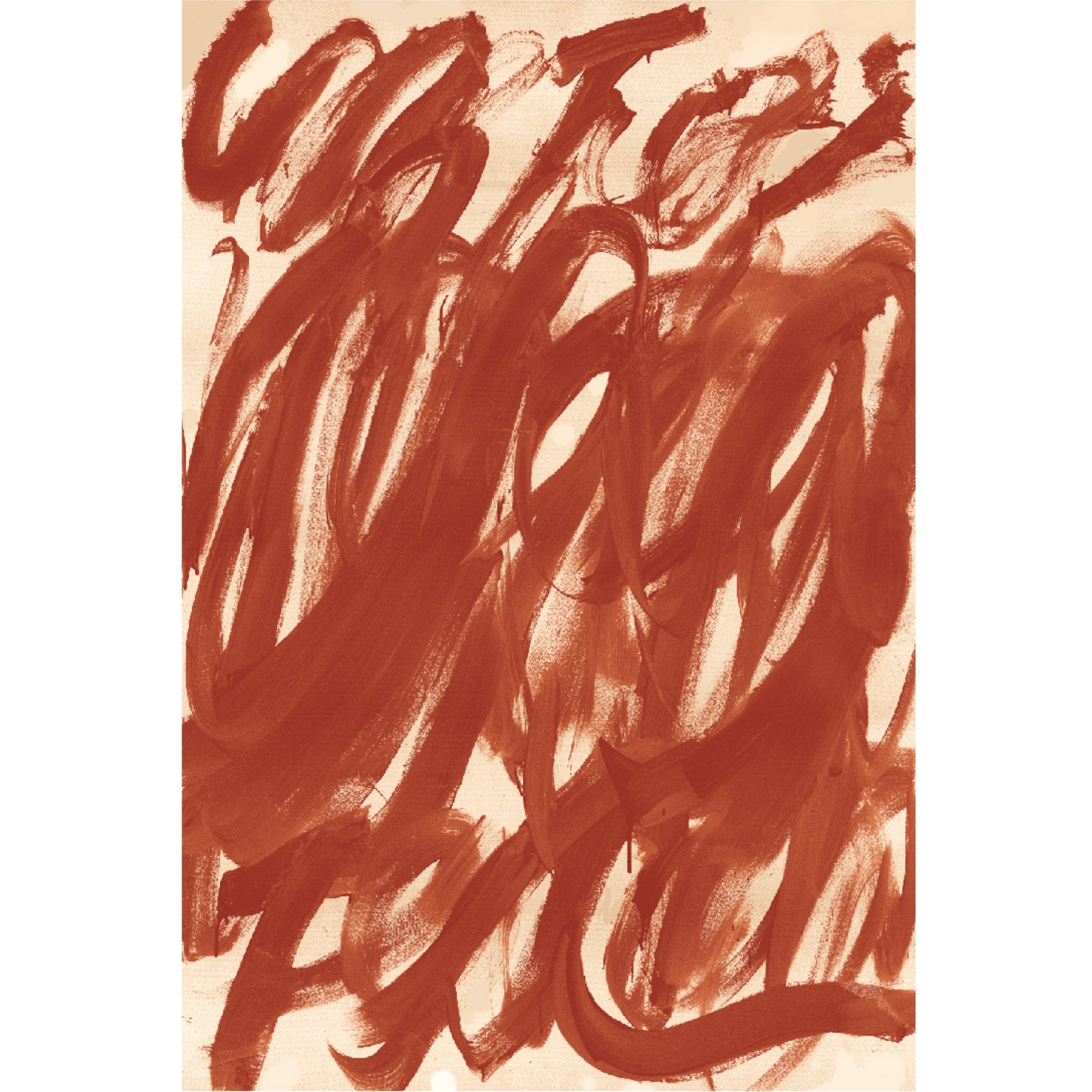 Abstract brown brush strokes on a beige background Noise 6 – Textured Abstract Canvas Art | Premium Luxury Wall Decor | Brume Art