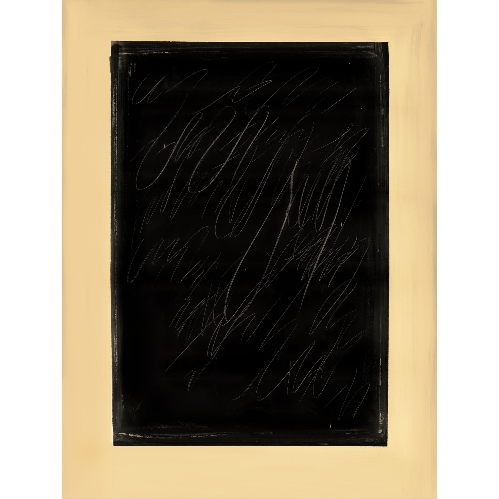 Black rectangular object with abstract white lines on a gold frame Frame 3 – Textured Abstract Canvas Art | Premium Luxury Wall Decor | Brume Art